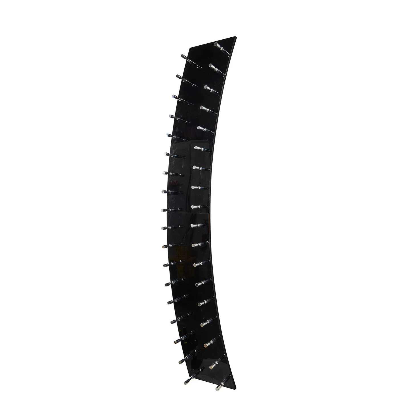 Peg-Panel-Kit-Black-Panel-Curved-Single-Bottle-Deep-Polished-Aluminum-Empty-Scottsdale-1.webp